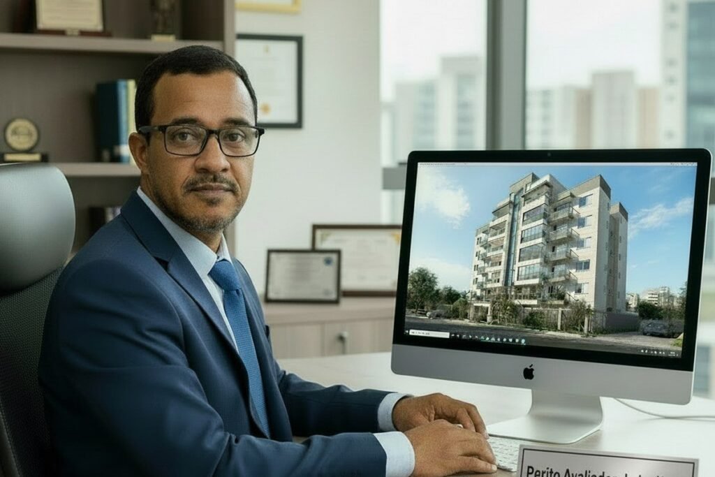 Carlos Wilson da Silva, perito avaliador de imoveis em Guarulhos SP, em seu escritorio