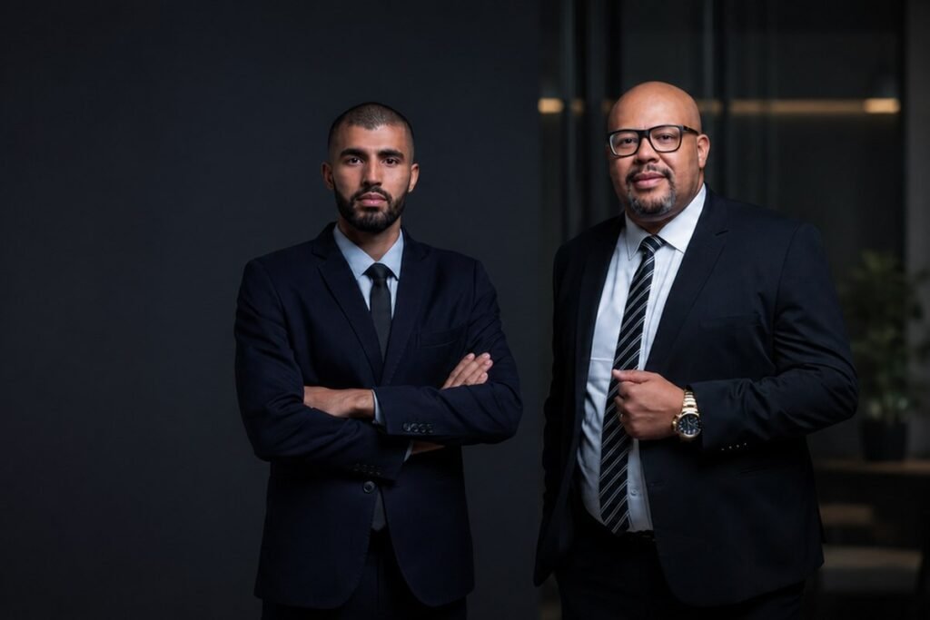 Dr. Marcelo Matias e Dr. Igor Vieira, socios do Matias e Vieira Advogados em Franca SP