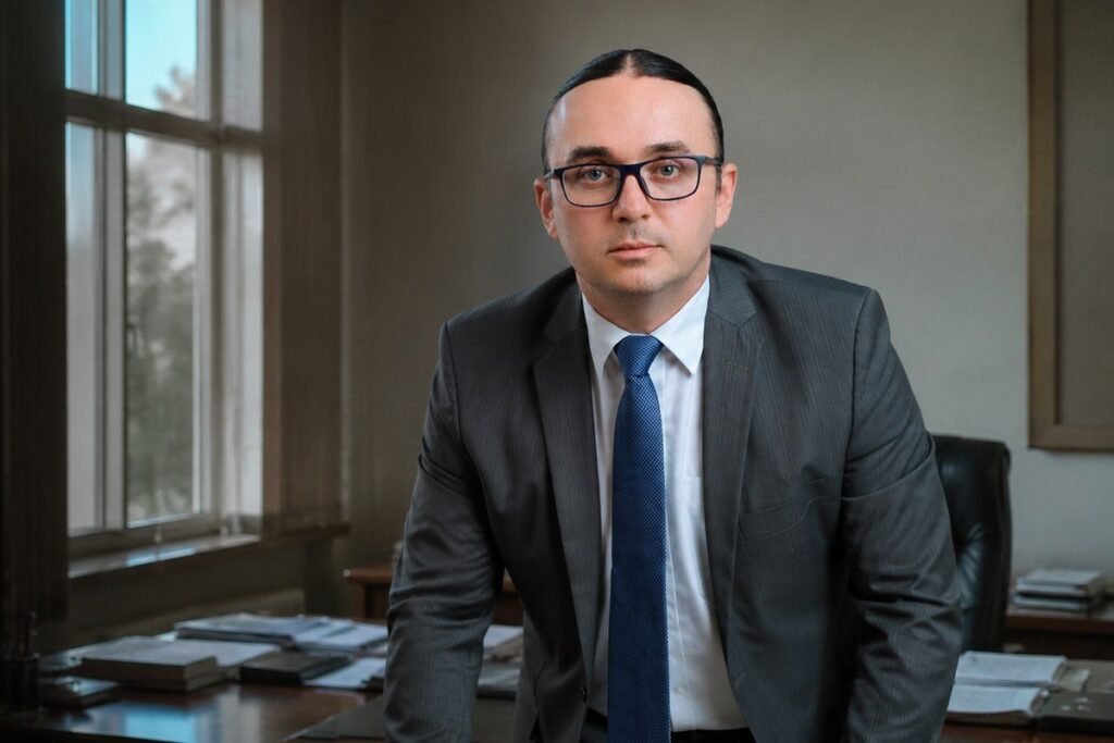 Dr. Tulio Lopes, advogado previdenciario em Belem PA, em seu escritorio