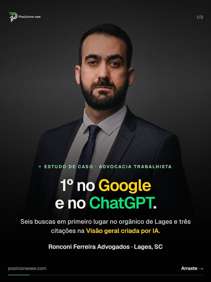 Ronconi Ferreira Advogados, Lages/SC: 1º no Google e no ChatGPT