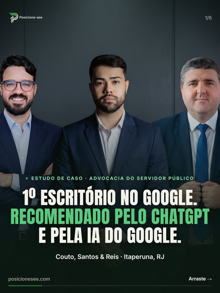 Couto, Santos & Reis, Itaperuna/RJ: 1º escritório no Google, recomendado pelo ChatGPT e pela IA do Google