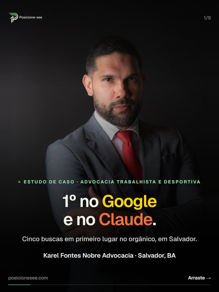 Karel Fontes Nobre Advocacia, Salvador/BA: 1º no Google e no Claude