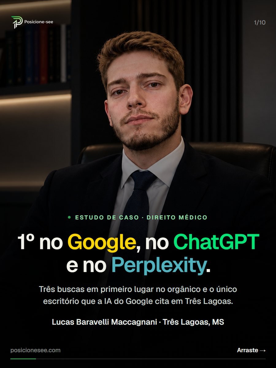 Lucas Baravelli Maccagnani, Três Lagoas/MS: 1º no Google, no ChatGPT e no Perplexity